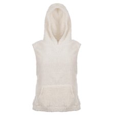 Colete Peludo Com Capuz Bolso Frontal Colete Peludo Com Capuz Bolso Frontal
