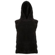 Colete Peludo Com Capuz Bolso Frontal Colete Peludo Com Capuz Bolso Frontal