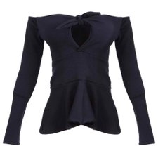 Blusa Peplum Malha Bojo Manga Longa Blusa Peplum Malha Bojo Manga Longa