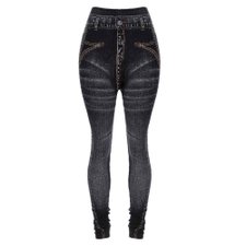 Calça Legging Jeans Estampada Calça Legging Jeans Estampada