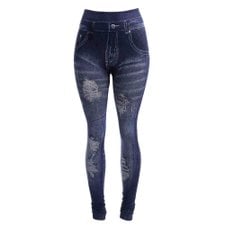 Calça Legging Jeans Fake Modeladora Clara Calça Legging Jeans Fake Modeladora Clara