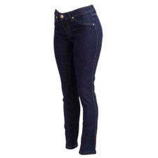 Calça Jeans Vintage Cintura Alta Lisa Escura Calça Jeans Vintage Cintura Alta Lisa Escura