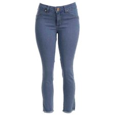 Calça Jeans Skinny Capri com Lavagem Slim Calça Jeans Skinny Capri com Lavagem Slim