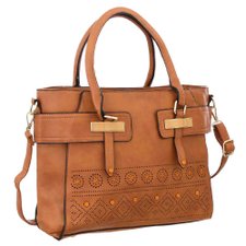 Bolsa De Ombro Estampa Étnica Detalhes Dourados Bolsa De Ombro Estampa Étnica Detalhes Dourados