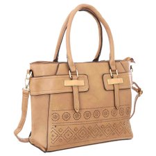 Bolsa De Ombro Estampa Étnica Detalhes Dourados Bolsa De Ombro Estampa Étnica Detalhes Dourados