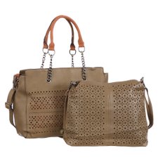 Kit 2 Bolsas De Ombro e Tiracolo Alça Corrente Vazados Kit 2 Bolsas De Ombro e Tiracolo Alça Corrente Vazados