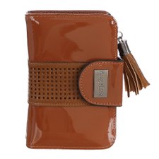 Carteira Feminina Verniz Com Tassel e Vazados Carteira Feminina Verniz Com Tassel e Vazados