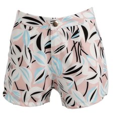 Short Floral Com Bolsos Laterais Short Floral Com Bolsos Laterais