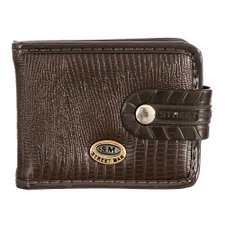 Carteira Masculina Com Detalhes Dourados Slim Carteira Masculina Com Detalhes Dourados Slim