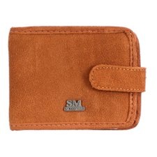 Carteira Masculina De Camurça Com Botão Carteira Masculina De Camurça Com Botão