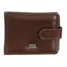 Carteira Masculina Lisa Com Botão De Pressão Carteira Masculina Lisa Com Botão De Pressão