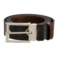 Cinto Masculino Liso Com Fivela Prateada Quadrada Cinto Masculino Liso Com Fivela Prateada Quadrada