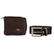 Kit Cinto Com Fivela Prata E Carteira Masculina Kit Cinto Com Fivela Prata E Carteira Masculina