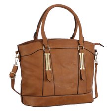 Bolsa Feminina Ombro Totem Com Detalhes Dourados Bolsa Feminina Ombro Totem Com Detalhes Dourados
