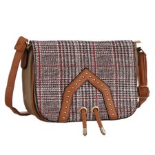 Bolsa Transversal Tiracolo Xadrez Com Tassel Bolsa Transversal Tiracolo Xadrez Com Tassel