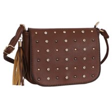 Bolsa Transversal Com Detalhes Metálicos E Strass Bolsa Transversal Com Detalhes Metálicos E Strass