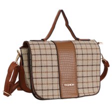 Bolsa Feminina De Mão Ou Transversal Xadrez Grid Bolsa Feminina De Mão Ou Transversal Xadrez Grid