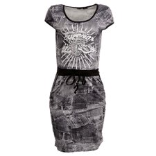 Vestido Estonado Com Amarração E Detalhe De Strass Vestido Estonado Com Amarração E Detalhe De Strass
