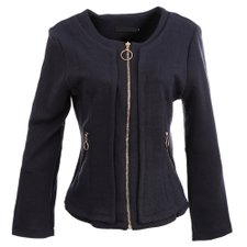 Jaqueta Bomber Com Matelassê Fechamento Em Zíper Dourado Jaqueta Bomber Com Matelassê Fechamento Em Zíper Dourado