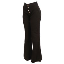 Calça Flare Social Com Fechamento Em Botão Calça Flare Social Com Fechamento Em Botão