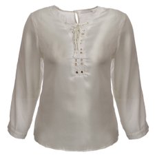 Blusa Plus Size De Veludo Com Amarração Frontal Blusa Plus Size De Veludo Com Amarração Frontal