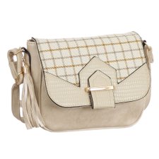 Bolsa Transversal Buffalo Check E Tassel Lateral Bolsa Transversal Buffalo Check E Tassel Lateral