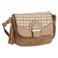 Bolsa Transversal Buffalo Check E Tassel Lateral Bolsa Transversal Buffalo Check E Tassel Lateral
