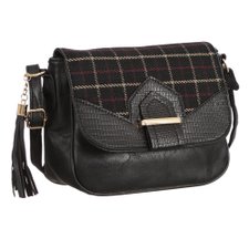 Bolsa Transversal Buffalo Check E Tassel Lateral Bolsa Transversal Buffalo Check E Tassel Lateral
