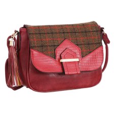 Bolsa Transversal Buffalo Check E Tassel Lateral Bolsa Transversal Buffalo Check E Tassel Lateral