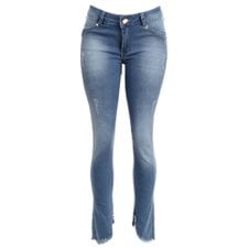 Calça Jeans Barra Irregular Destroyed Calça Jeans Barra Irregular Destroyed