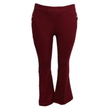 Calça Plus Size Cotton Flare Calça Plus Size Cotton Flare