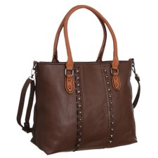 Bolsa Feminina De Ombro Com Spikes E Alça Ajustável Bolsa Feminina De Ombro Com Spikes E Alça Ajustável