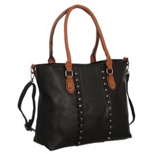 Bolsa Feminina De Ombro Com Spikes E Alça Ajustável Bolsa Feminina De Ombro Com Spikes E Alça Ajustável