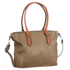 Bolsa De Ombro Com Detalhes Metálicos Na Cor Chumbo Bolsa De Ombro Com Detalhes Metálicos Na Cor Chumbo