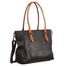 Bolsa De Ombro Com Detalhes Metálicos Na Cor Chumbo Bolsa De Ombro Com Detalhes Metálicos Na Cor Chumbo