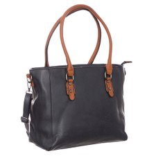 Bolsa De Ombro Com Detalhes Metálicos Na Cor Chumbo Bolsa De Ombro Com Detalhes Metálicos Na Cor Chumbo
