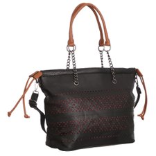 Bolsa Ombro Detalhes Vazados E Alça Com Correntes Bolsa Ombro Detalhes Vazados E Alça Com Correntes