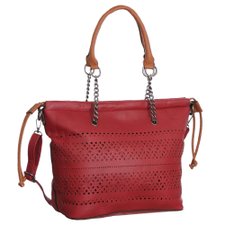 Bolsa Ombro Detalhes Vazados E Alça Com Correntes Bolsa Ombro Detalhes Vazados E Alça Com Correntes