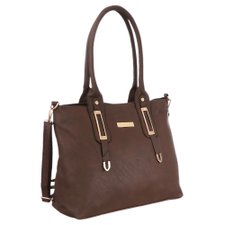 Bolsa De Ombro Lisa Com Detalhes Dourados Bolsa De Ombro Lisa Com Detalhes Dourados