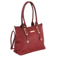 Bolsa De Ombro Lisa Com Detalhes Dourados Bolsa De Ombro Lisa Com Detalhes Dourados