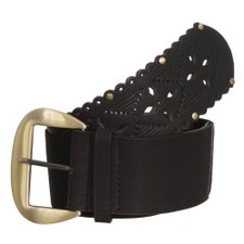 Cinto Femino Com Tachas Dourada E Vazados Cinto Femino Com Tachas Dourada E Vazados