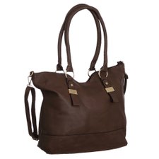 Bolsa Feminina De Ombro Com Detalhes Metálicos Bolsa Feminina De Ombro Com Detalhes Metálicos