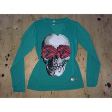 Blusa Manga Longa Com Estampa Gola Choker Blusa Manga Longa Com Estampa Gola Choker