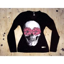 Blusa Manga Longa Com Estampa Gola Choker Blusa Manga Longa Com Estampa Gola Choker