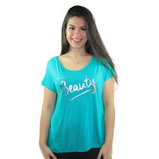Blusa Estampada Manga Curta Blusa Estampada Manga Curta