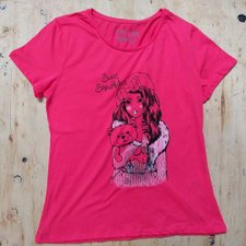 Camiseta Estampada Baby Look Camiseta Estampada Baby Look