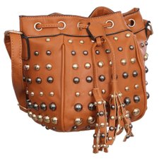 Bolsa Feminina Saco De Luxo Transversal Com Tachas E Tassel Bolsa Feminina Saco De Luxo Transversal Com Tachas E Tassel