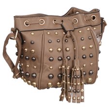 Bolsa Feminina Saco De Luxo Transversal Com Tachas E Tassel Bolsa Feminina Saco De Luxo Transversal Com Tachas E Tassel