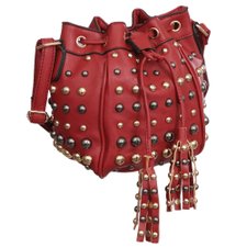 Bolsa Feminina Saco De Luxo Transversal Com Tachas E Tassel Bolsa Feminina Saco De Luxo Transversal Com Tachas E Tassel