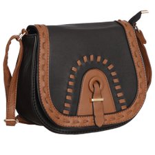 Bolsa Feminina Transversal Arredondada Com Trançados Bolsa Feminina Transversal Arredondada Com Trançados